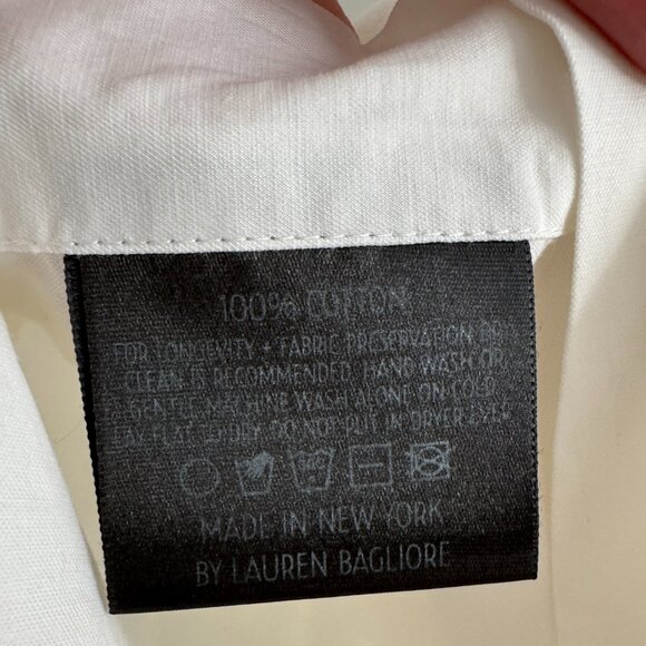 Lauren Bagliore Oversize White Shirt, size Small - Picture 4 of 10